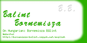 balint bornemisza business card